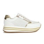 GEOX D Kency Γυναικεία Sneakers White/LT Gold D35QHE-065KY-C1327