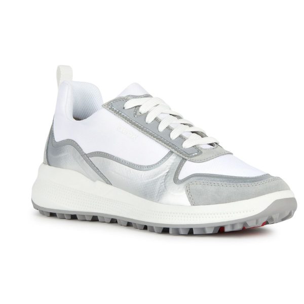 GEOX D PG1X Γυναικεία Sneakers Gray/White D35FXB-09J11-C1303