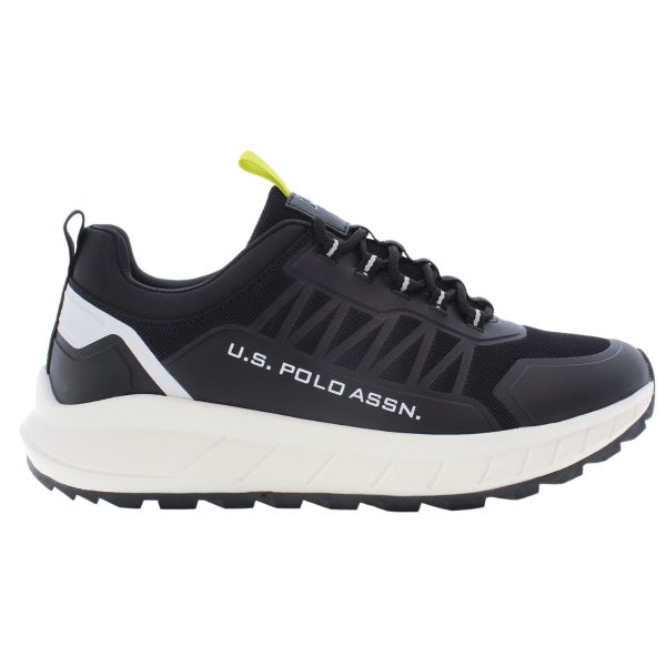 U.S.POLO ASSN., Ανδρικά Sneakers, Sneakers με Κορδόνια, Μαύρα Sneakers, SETH008-BLK