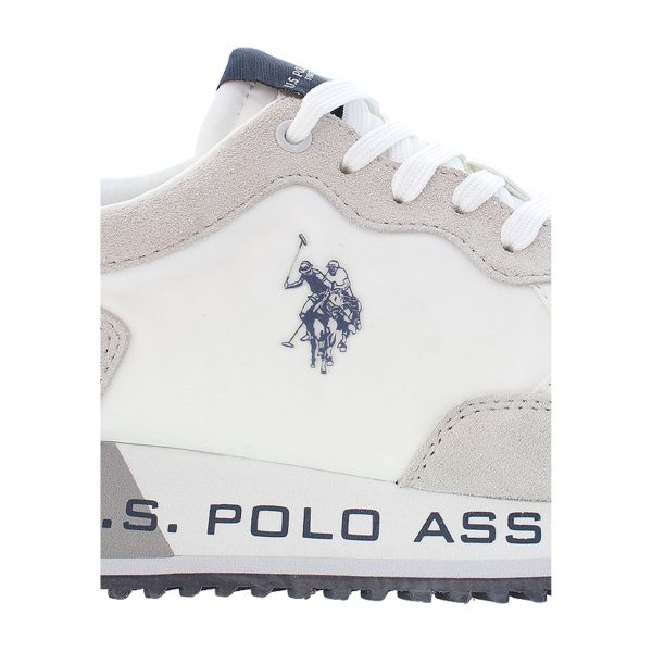 U.S.POLO ASSN. Ανδρικά Sneakers, Sneakers με Κορδόνια, Sneakers Λευκά, CLEEF006-WHI