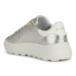 GEOX, Spherica Ec4.1 Woman, Γυναικεία Sneaker, Gold/Optic white, D45TCC0BVBCC2X1R