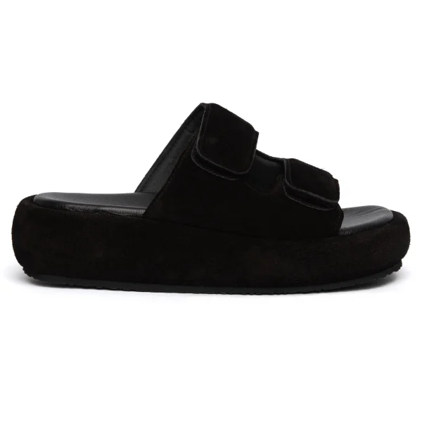 Komis & Komis, Puffy Sandals, B301-Black