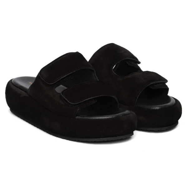 Komis & Komis, Puffy Sandals, B301-Black