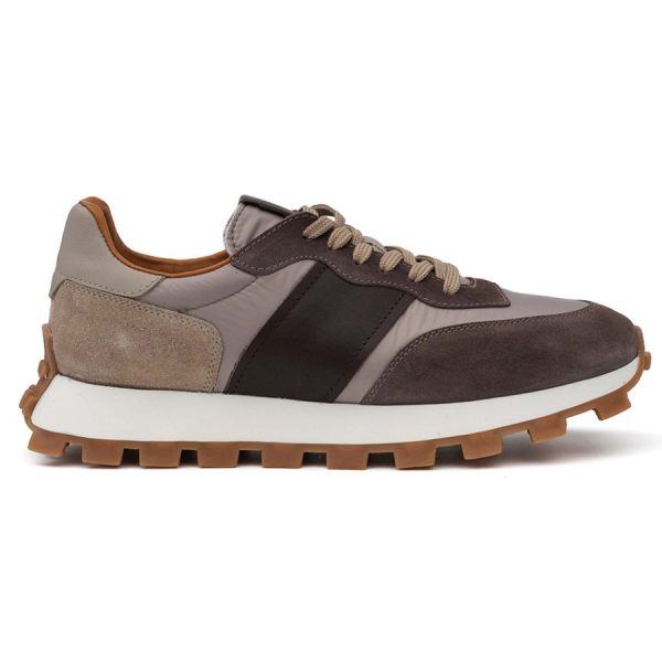 PERLAMODA, Suede Sneaker, 7200209/TAUPEbrown