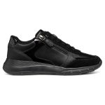 GEOX Alleniee Woman, Γυναικεία Sneaker, Δερμάτινα Sneaker, black, D36LPB05422C9997