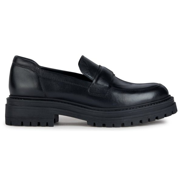 GEOX Iridea Woman, Γυναικεία Loafers, Δερμάτινα Loafers, Loafers Black, D36HRA00043C9999