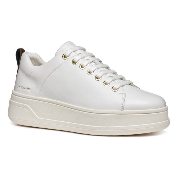 GEOX Spherica Ecub-2 Woman, Γυναικεία Sneaker, White, D46WVA00085C1000