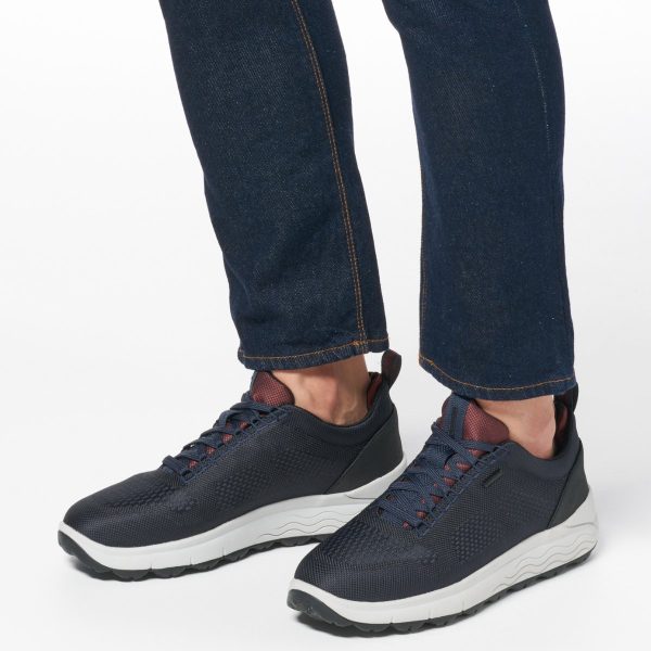 GEOX Spherica 4x4 Abx Man, Ανδρικά Sneaker, Navy/Bordeaux, U26FDB000ZGC4335