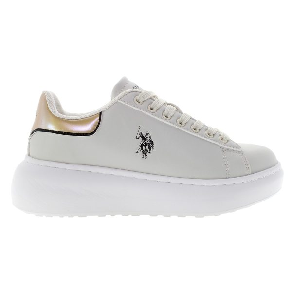 U.S.POLO ASSN., Γυναικεία Sneakers, Sneakers με Κορδόνια, Sneakers λευκα, MEGHAN001-CRE002