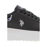 U.S.POLO ASSN., Γυναικεία Sneakers, Sneakers με Κορδόνια, Sneakers Black, MEGHAN001-BLK