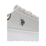 U.S.POLO ASSN., Γυναικεία Sneakers, Sneakers με Κορδόνια, Sneakers λευκα, MEGHAN001-CRE002