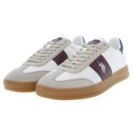 U.S.POLO ASSN., Ανδρικά Sneakers με Κορδόνια, Sneakers Λευκά, CAMPY001A-CRE-BOR01