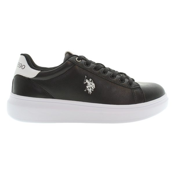 U.S.POLO ASSN., Ανδρικά Sneakers, με Κορδόνια, Black, CODY001C-BLK-WHI01