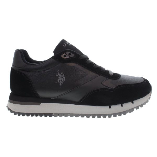 U.S.POLO ASSN., Ανδρικά Sneakers, με Κορδόνια, Black, JUSTIN001A-BLK