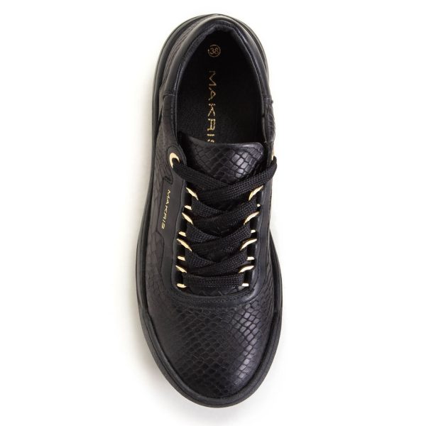 MAKRIS Γυναικείο Sneaker Z34 Black Snake